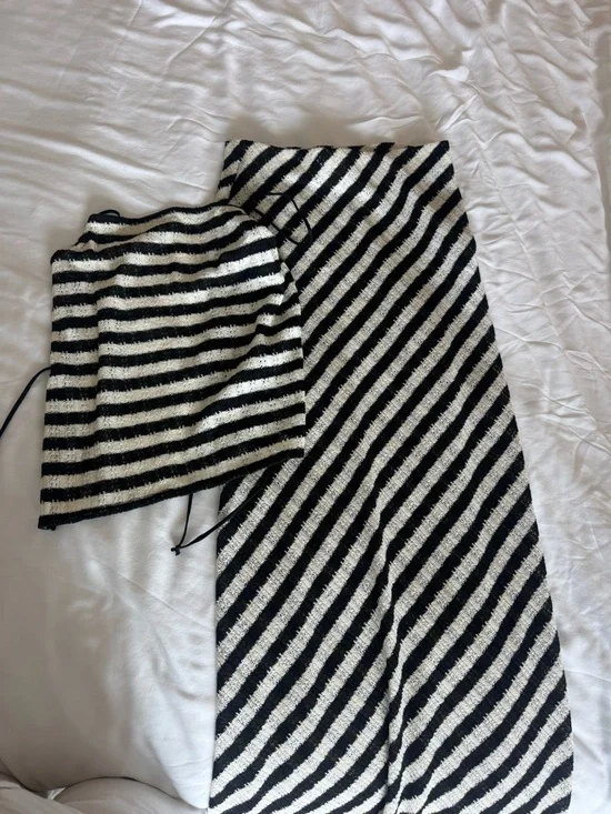 Mango Black and White Striped Tank & Maxi Set - Picture 5 of 6